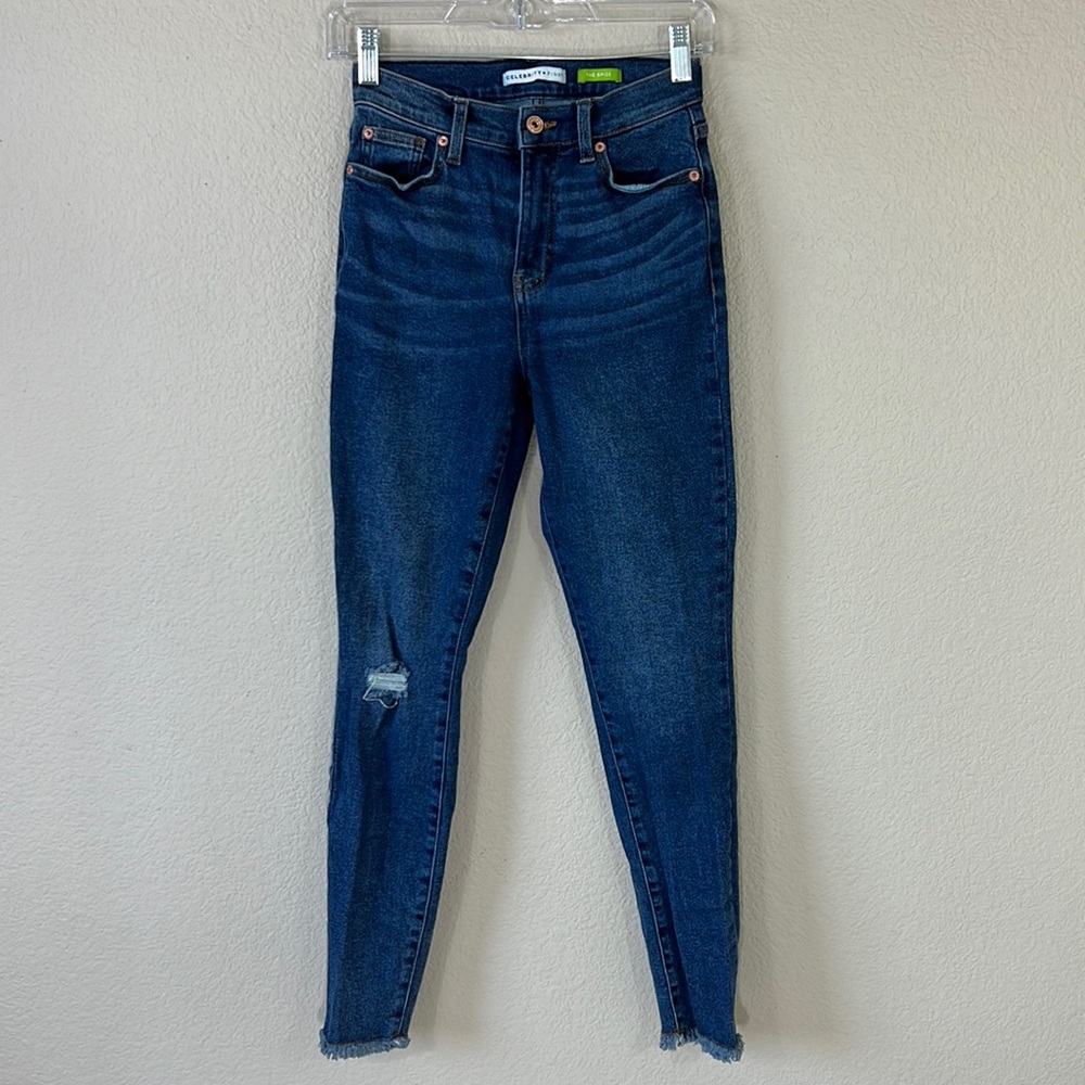 Celebrity Pink The Spice Raw Hem Distressed Jean